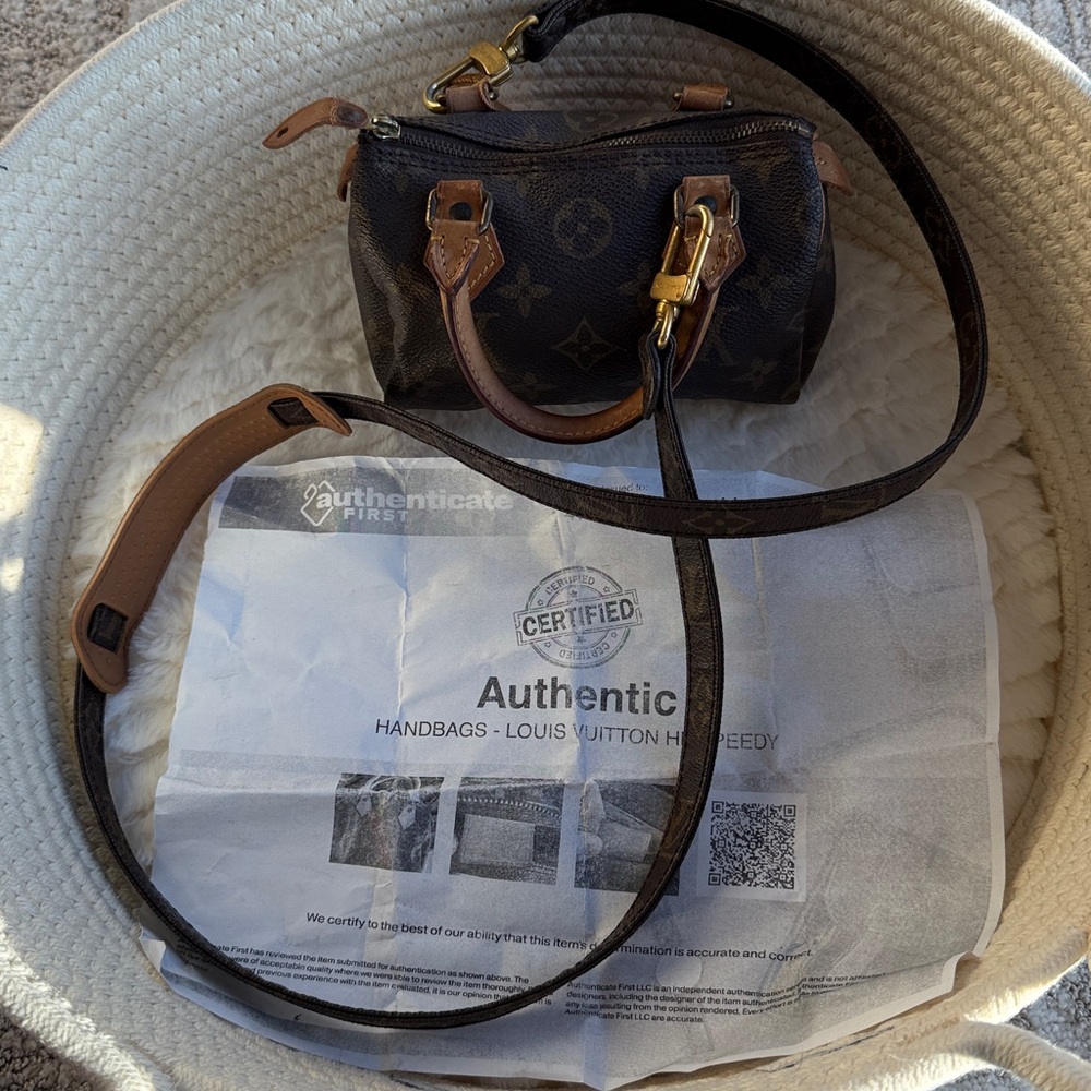 Louis Vuitton Nano with Crossbody Strap and COA